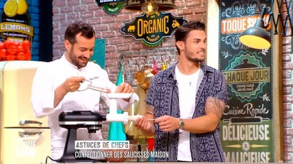 Toque Show : quand Baptiste Giabiconi confectionne des saucisses, c'est hilarant !