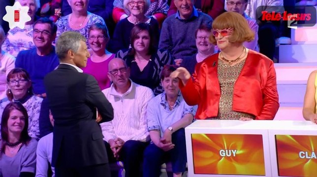 Un candidat travesti drague Nagui dans Tout le monde veut prendre sa place