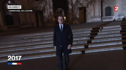L'arrivée solennelle et symbolique d'Emmanuel Macron au Louvre après son élection