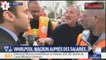 Emmanuel Macron pris à partie par des salariés de l'usine Whirlpool à Amiens