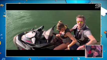 Jean-Michel Maire en charmante compagnie pour son arrivée sur le tournage des Anges 9