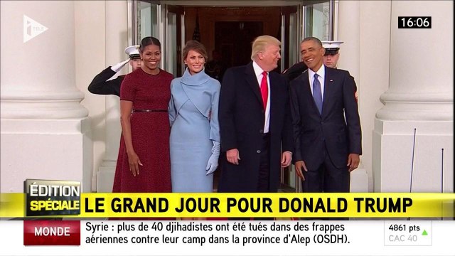 Les Trump accueillis par les Obama à la Maison Blanche