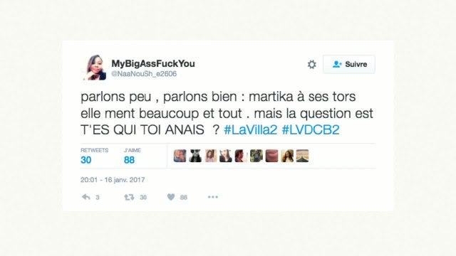 La Villa des cœurs brisés : les internautes prennent la défense de Martika face à Anaïs