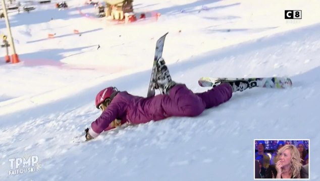 Aïe ! Enora Malagré se gamelle dans TPMP fait du ski