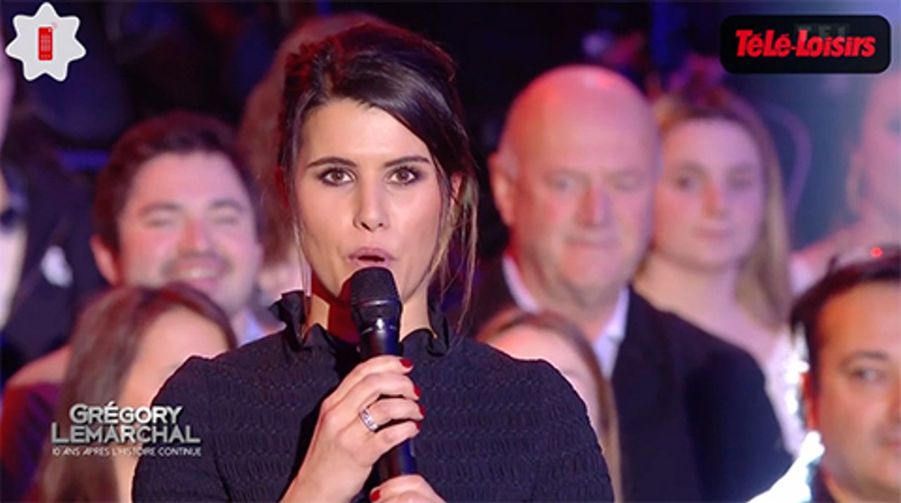 Karine Ferri émue lors de l'émission hommage à Grégory Lemarchal
