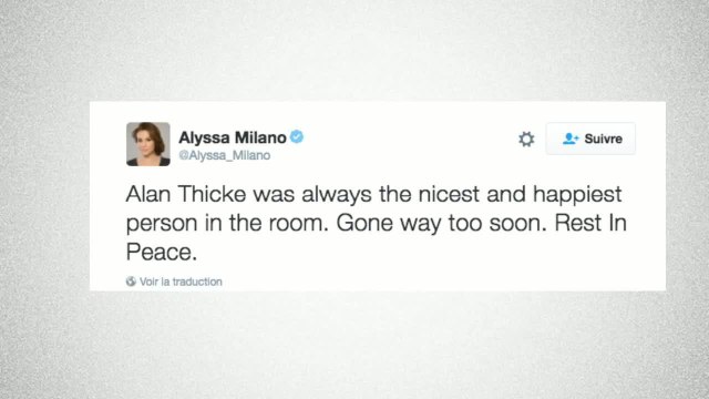 Les hommages de stars à Alan Thicke (Revue de Tweets)