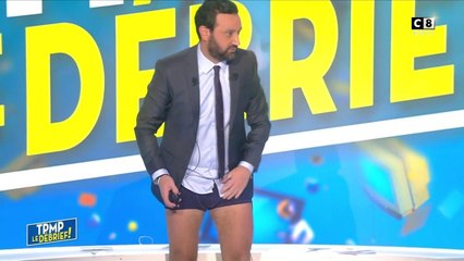 Après un pari perdu, Cyril Hanouna finit en slip sur le plateau de TPMP