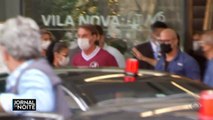 O presidente Jair Bolsonaro teve alta hoje do hospital Vila Nova Star, em São Paulo. Agora à noite, o presidente compareceu ao jogo beneficente Marrone e Amigos Contra a Fome e falou com exclusividade ao repórter Nivaldo de Cillo.