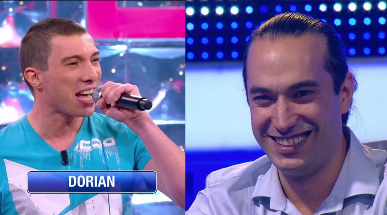 N'oubliez pas les paroles : Dorian, ami d'Hervé - le recordman du jeu -, débarque dans le karaoké de Nagui
