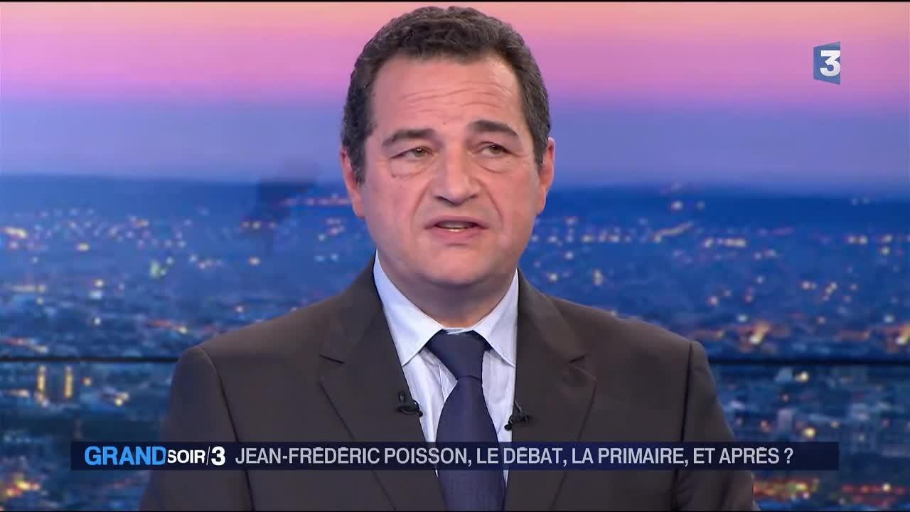 Jean-Frédéric Poisson quitte le plateau du Grand Soir 3
