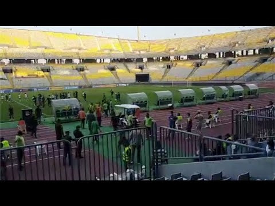 حزن لاعبي بيراميدز بعد الخسارة الثالثة على التوالي وفرحة في المصري