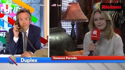 Vanessa Paradis donne son numéro de téléphone dans Quotidien... Le Zapping