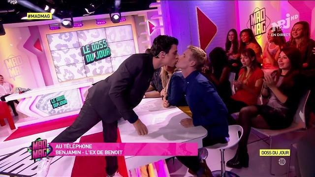 Benoît Dubois (Mad Mag) se prend un vent par son ex au téléphone...et embrasse Martial !