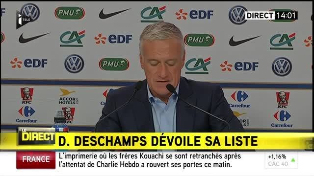 Didier Deschamps donne sa liste des 23 pour la Bulgarie et les Pays-Bas