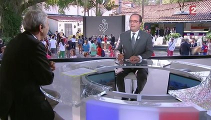 JO 2016 : François Hollande interviewé par Daniel Bilalian à Rio