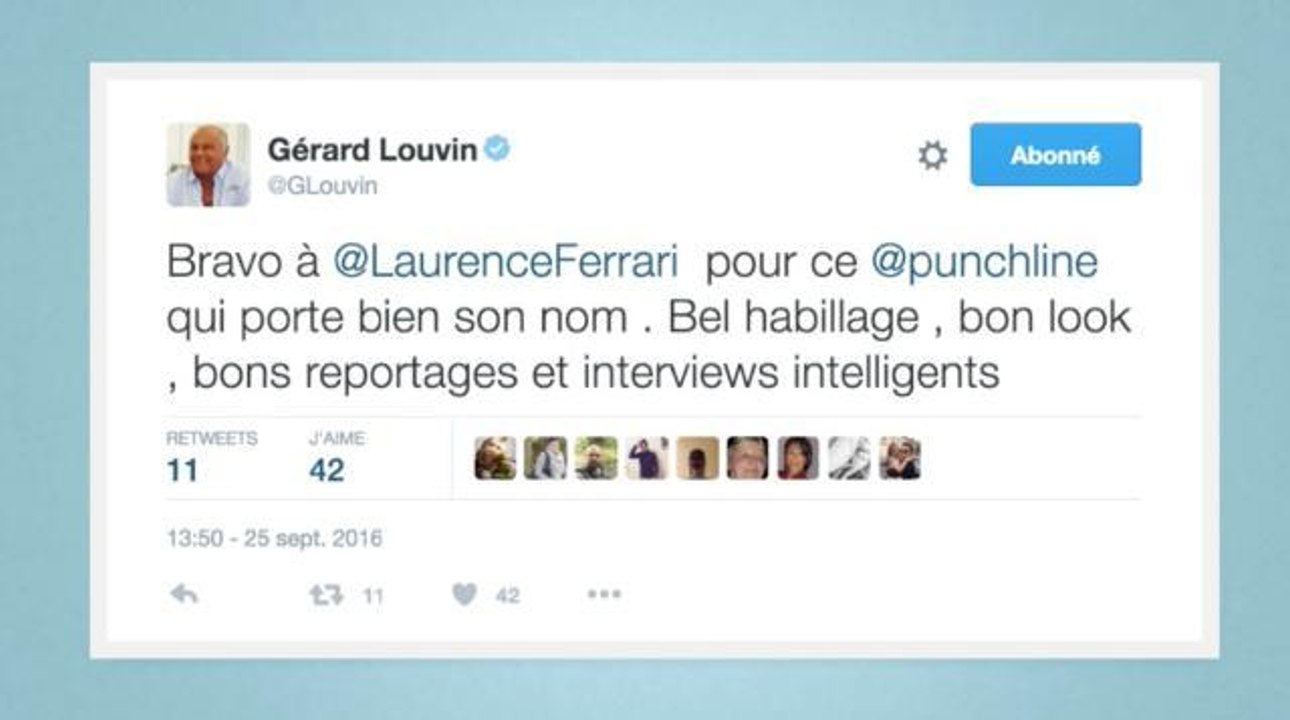 REVUE DE TWEETS Laurence Ferrari et Punchline ont (globalement) séduit les Twittos