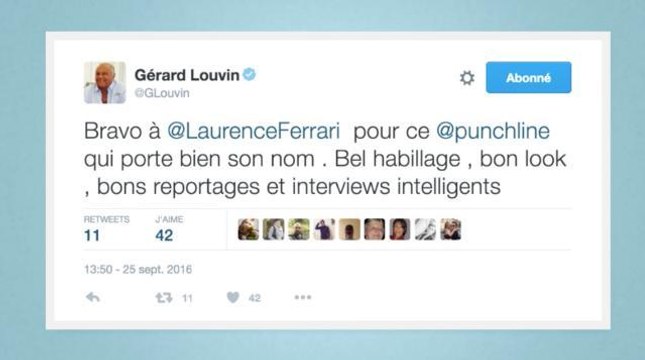 REVUE DE TWEETS Laurence Ferrari et Punchline ont (globalement) séduit les Twittos