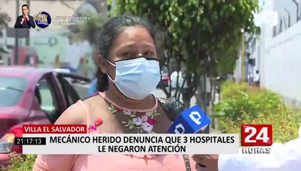 VES: Hombre quedó herido tras explotarle una llanta en la cara