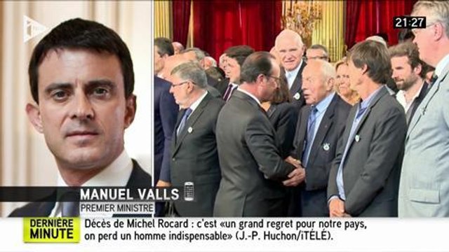 Mort de Michel Rocard : la réaction de Manuel Valls