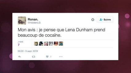 Lena Dunham, l'actrice la plus détestée de Twitter