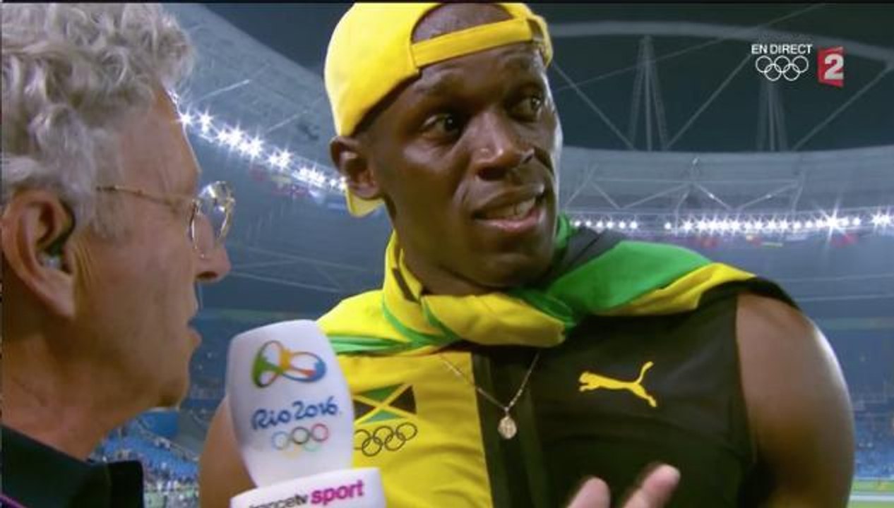 L'interview d'Usain Bolt par Nelson Monfort qui a fait le buzz sur Twitter