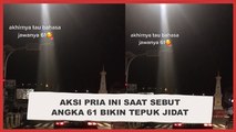 Pamer Kemampuan Bahasa Jawa, Aksi Pria Ini saat Sebut Angka 61 Bikin Tepuk Jidat