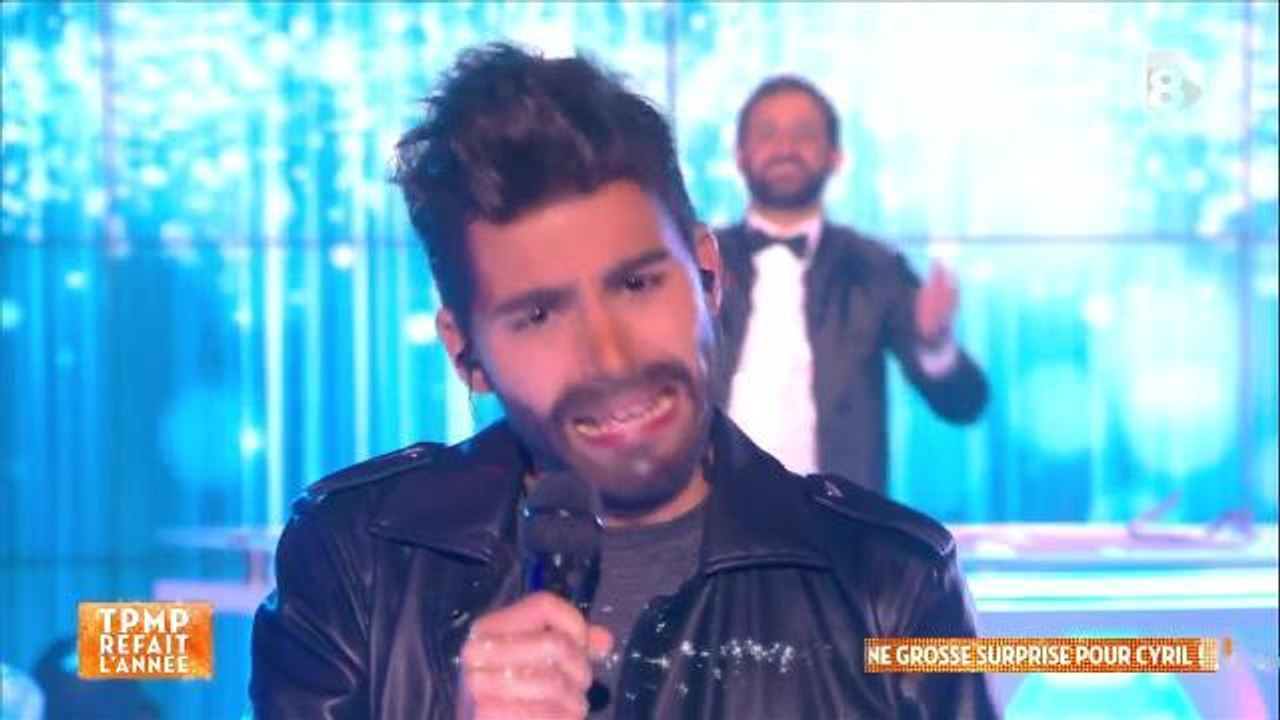 Bertrand Chameroy grimé en Kendji Girac pour son retour dans Touche pas à mon poste