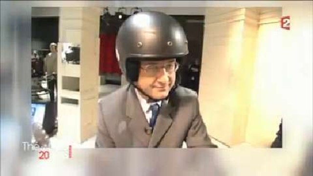 Quand François Hollande, casqué et en scooter, rendait visite à Catherine Ceylac !