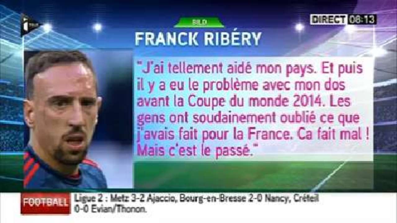 Le gros tacle d'un journaliste d'iTélé à Franck Ribéry