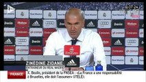 Zinédine Zidane réagit à sa première défaite au Real
