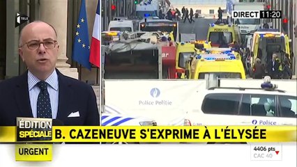 Attentats de Bruxelles : Bernard Cazeneuve annonce un renforcement de la sécurité dans les transports