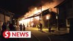 Eight houses razed in Renggam fire