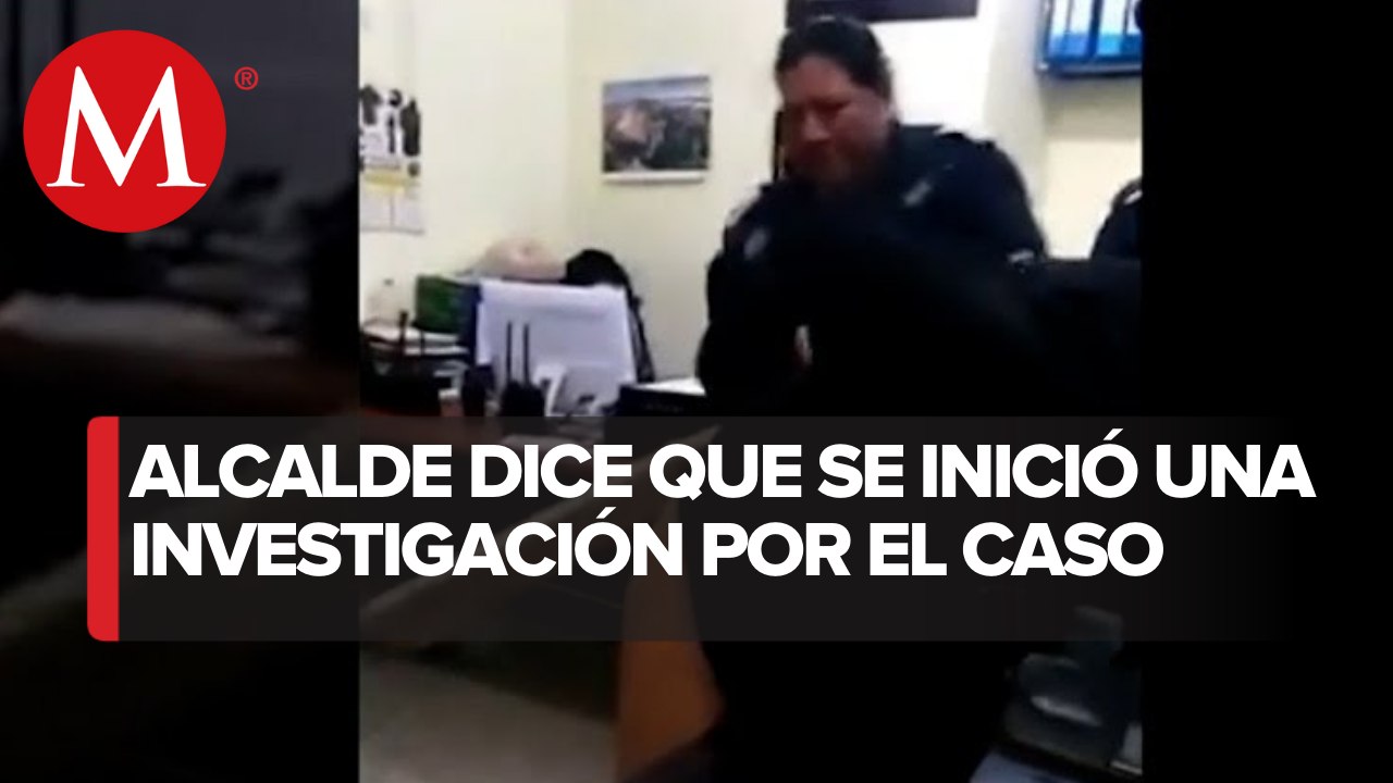 Elemento de la policía en Veracruz que golpeó a otra policía ya presentó su renuncia