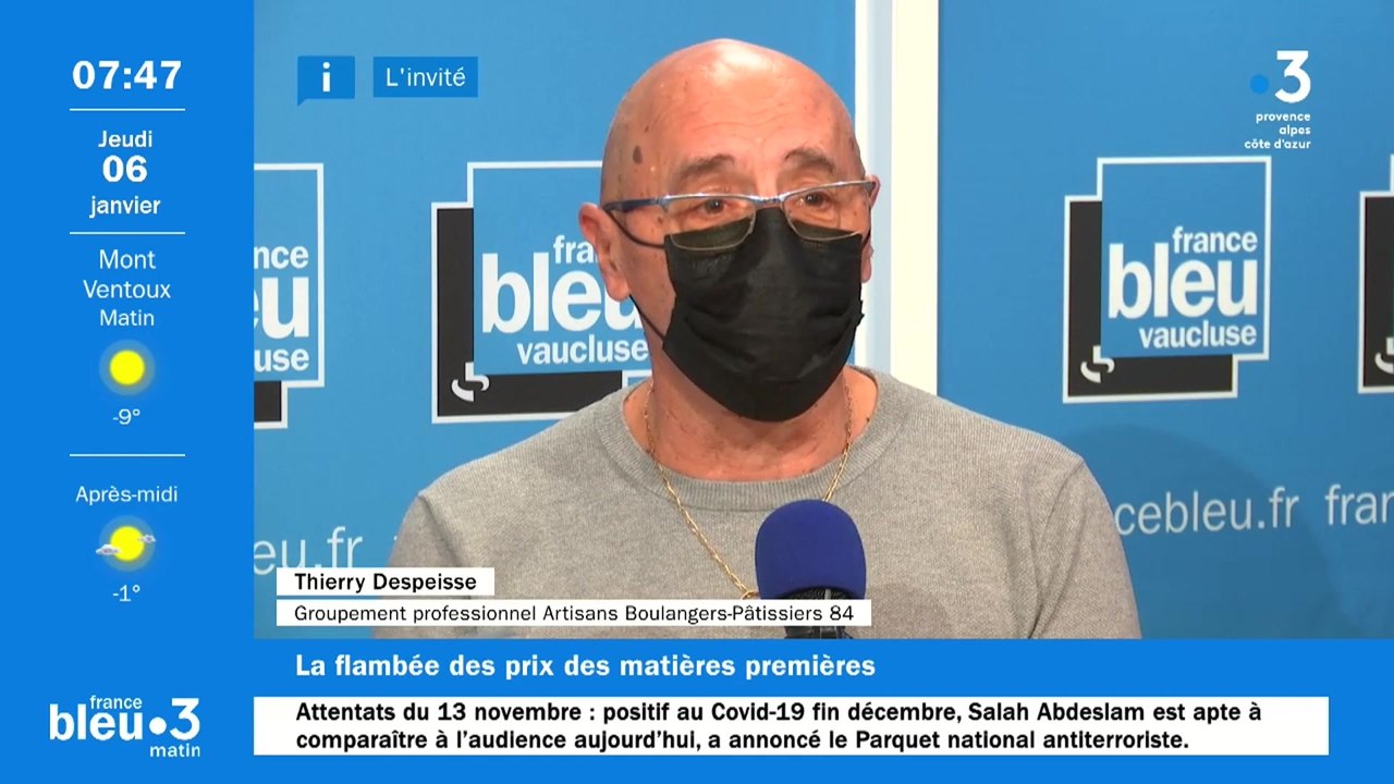 Thierry Despeisse, le président des artisans boulangers-pâtissiers en Vaucluse.