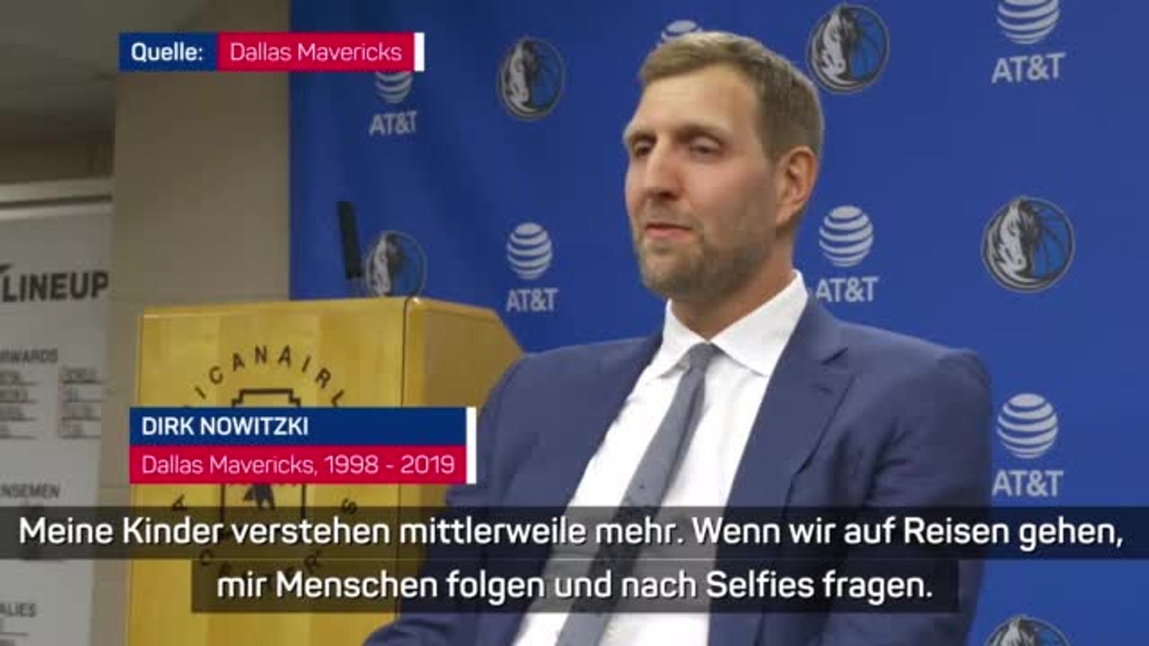 Nowitzki über Ehrung: 'Es war sehr traurig'