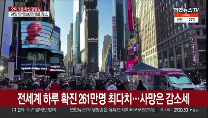 下载视频: 전세계 하루 확진 261만명 연일 최다치…사망은 감소세