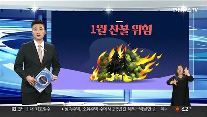 [그래픽뉴스] 1월 산불 위험