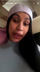 Cardi B se vante de sa pilosité dans sa story Instagram.