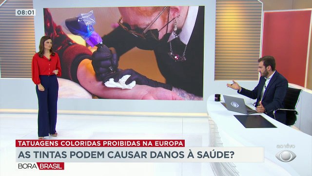 A União Europeia decidiu banir o uso de diversas tintas coloridas em tatuagens. Mas quais os riscos que esses produtos podem causar à saúde? E quem já tem tatuagem colorida, o que pode fazer?