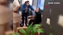 İstanbul Ümraniye'de bir ortaokulda öfkeli veli ve annesi ortalığı birbirine kattı