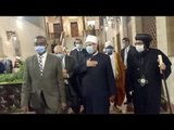وزير الأوقاف يزور كنيسة مار جرجس رفقة نظيره السوداني