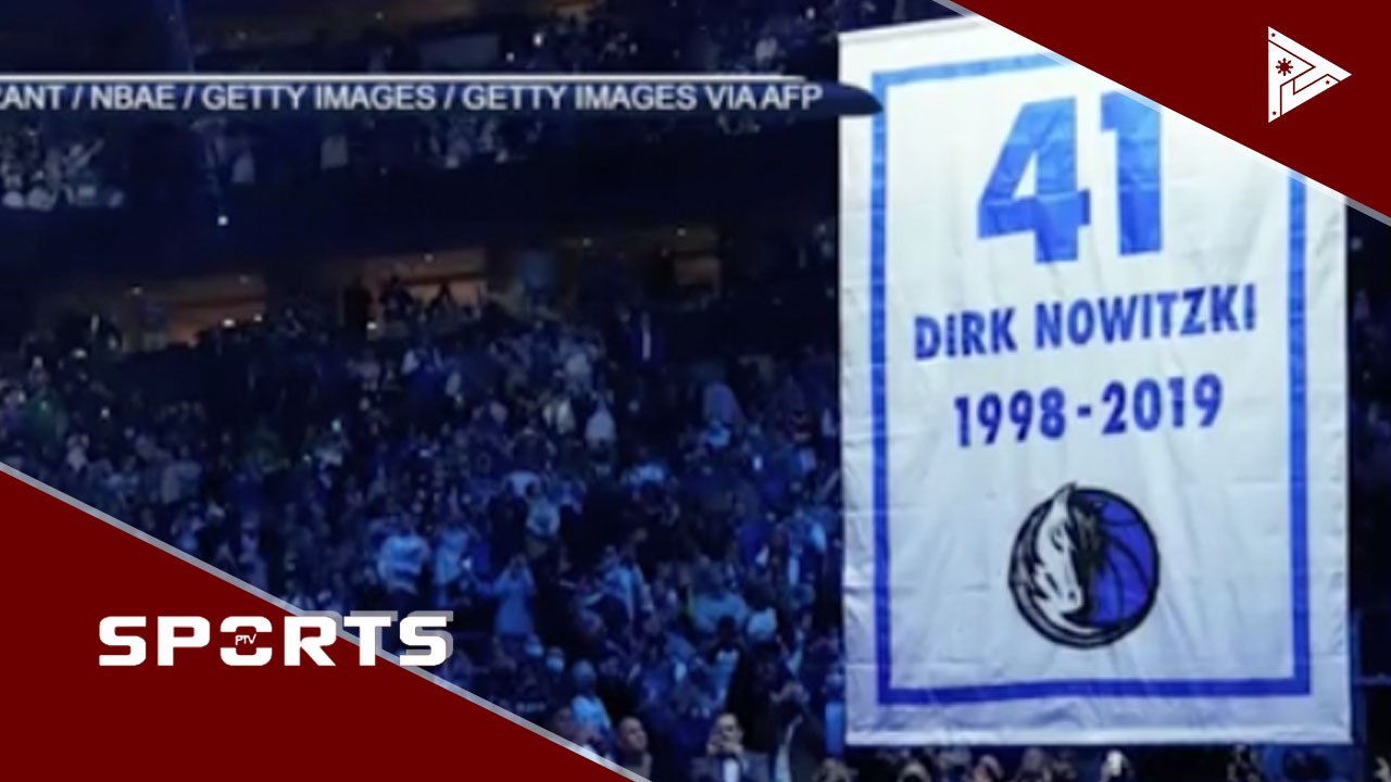 No. 41 jersey ni Dirk Nowitzki, iniretiro ng Dallas Mavericks #PTVSports