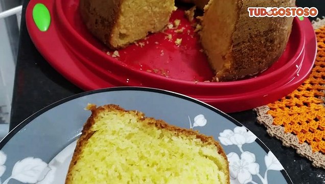 Bolo de fubá com laranja fofinho
