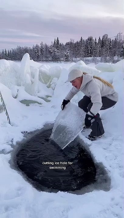 Cutting ice every day 