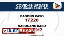 DOH, nakapagtala ng 17,220 na bagong kaso ng COVID-19 ngayong araw