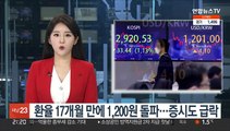 환율 17개월 만에 1,200원 돌파…증시도 급락