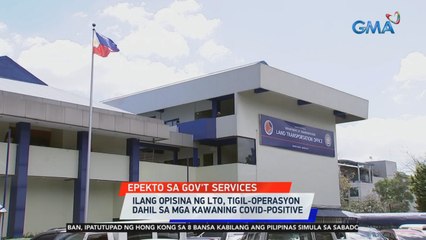 Ilang opisina ng LTO, tigil-operasyon dahil sa mga kawaning COVID-positive | 24 Oras