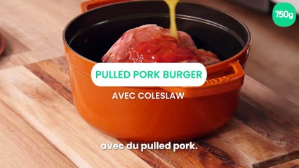 Pulled pork burger et coleslaw