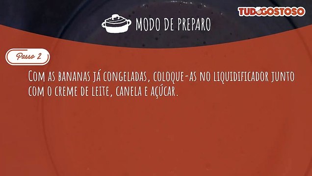 Sorvete de banana fácil