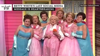 Betty White's Last Social Media Message Is Heartbreaking